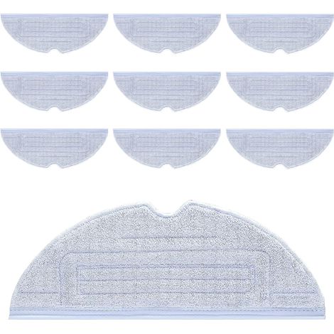 Bravix Serpillere Roborock S7, 10 Pièces Serpillère De Rechange Pour Roborock S7/s7 Plus/s7 Maxv/ S7 Maxv Plus/ S7 Maxv Ultra /s7 Pro Ultra Aspirateur Lavable Microfibre Lingettes