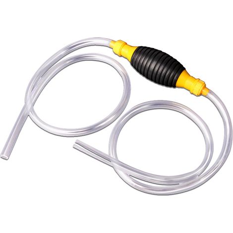 Bravix Pompe Manuelle Transfert De Liquide, Pompe Essence De Transfert De Portable Manuel, Pompe À Main Essence Gaz Diesel Huile Eau Réservoir De Poissons Avec 2m De Tuyau De Pression De Tube