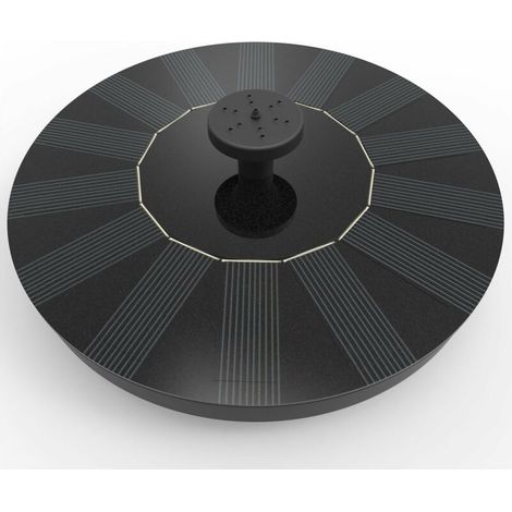 Bravix Fontaines Pour Bassins D'Agrément Fontaine Solaire Pompe À Énergie Solaire 1,4 W - Pompe Submersible Pour Bassin, Piscine, Jardin, Aquarium.