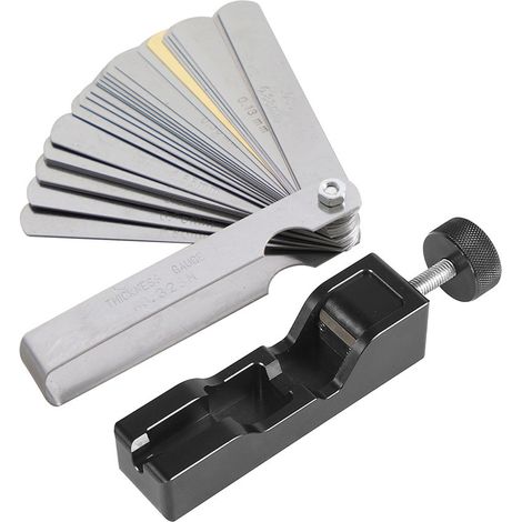 Bravix Outil D'Écartement De Bougie D'Allumage, Outil D'Écartement De Bougie D'Allumage Universel En Métal Noir Solide Étrier Gapper Pour 10 Mm 12 Mm 14 Mm 16 Mm