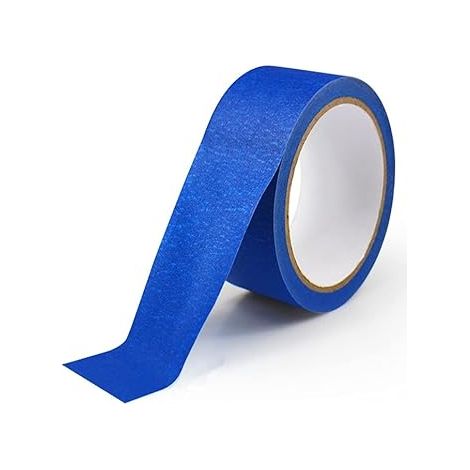 Bravix Ruban De Masquage Bleu Ruban Adhésif De Peinture Et De Décoration Pour Étiquettes, Peinture Au Pistolet, Peintres, Activités Artisanales 10 Rouleaux 24mm × 20m