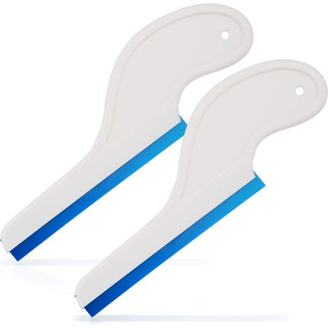 Bravix De Voiture Raclette Avec De L'Eau Souple En Silicone Lame Auto Raclette Avec Poignée De Voiture Fenêtre De Véhicule À Laver De Nettoyage, Lot De 2