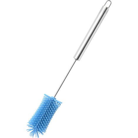 Goupillon Bouteille Silicone Goupillon Biberon Brosse Bouteille Goupillon Gourde Long Manche Brosse Nettoyage Brosse Biberon Brosse De Nettoyage Pour Cuisine Tasses Bouteilles Bouilloires