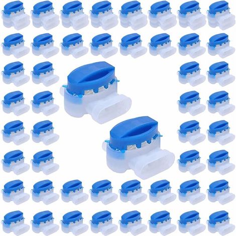 Bravix 50 Pieces Connecteurs De Câble Remplis Des Résines, Connecteurs 314 Pour Robot Tondeuse Automower,bleu