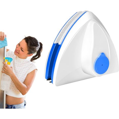 Lave Vitre Magnétique Nettoyeu,nettoyant À Vitres Double Face,verre Latéral Outils D'Essuie-glace,avec Corde Anti-chute,pour Épaisseur De Verre 3-8 Mm Outil De Nettoyage Magnétique (3-8 Mm)