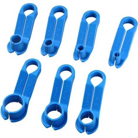 Bravix 7 Pièces Outil D'Élimination Du Tube De Réfrigérant Outil De Conduite De Carburant Conditionneur Outil De Suppression Dissolvant Tuyau Abdos Blue