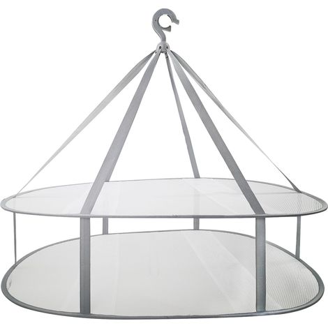Bravix Suspendus Séchoir À Pull, Cintre À Maille Pliable À 2 Niveaux Pour Chandail, Délicat Et Maillot De Bain
