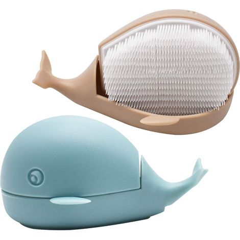 Bravix 2 Pièces Petite Brosse À Linge En Forme De Baleine, Brosse Baleine Brosses De Lavage Chaussures Brosse À Vêtements Brosse De Nettoyage Brosse Chaussures Main Pour Le Nettoyage