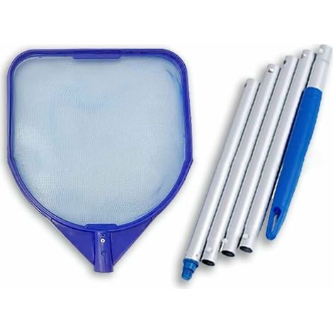 Epuisette De Surface,epuisette De Surface Pour Piscine, Epuisette Piscine Avec Manche, Filet À Mailles Fines,153 Cm, Pour Piscine, Spa, Bassins, Fontaines, Aquarium