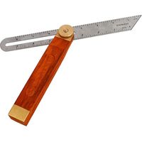 Bravix Verstellbarer Mehrzweck-winkel, Schiebewinkel Mit Holzsockel, T-förmiger Schiebewinkel Mit Hartholzgriff, Ideal Für Schreiner, Tischler Und Holzbearbeiter