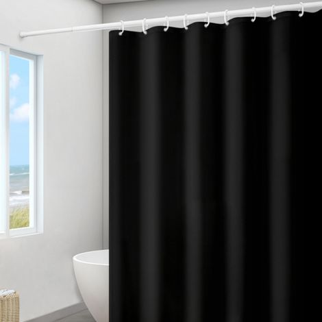 Bravix Rideau De Douche 180x180cm,eva,gris Foncé,imperméable,anti Moisissure,rideaux Baignoire Pour Salle De Bain