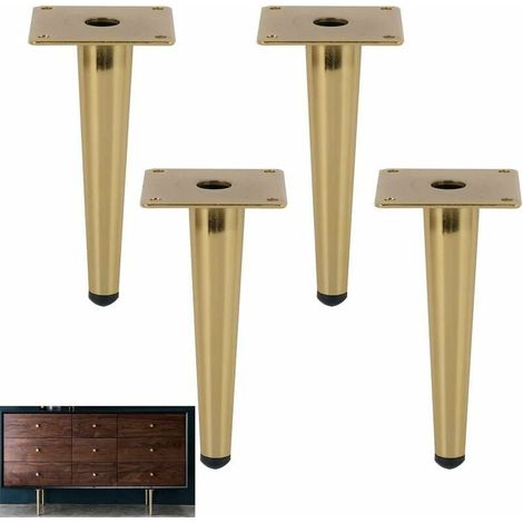 Set De 4 Pieds De Meubles,pied De Canapé Inclinaison,pied De Table Pattes De Cabinet Chevet Pieds En Métal(10cm