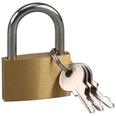 Bravix Cadenas À Clé, Cadenas À Bagage - Cadenas A Clé Pour Casier, Cadenas A Clef Pour Armoire - Petit Cadenas Acier Très Solide - 30 Mm