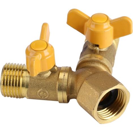 Bravix 2 Raccord De Tuyau De Sortie, Adaptateur De Tuyau En Laiton Bidirectionnel Séparateur De Tuyau Pour Usage Domestique Ou Industriel