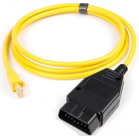Bravix Câble Ethernet Obd Obdii Rj45 Enet Obdii Pour Codage D'Interface 2m Compatible G F-series (fin)