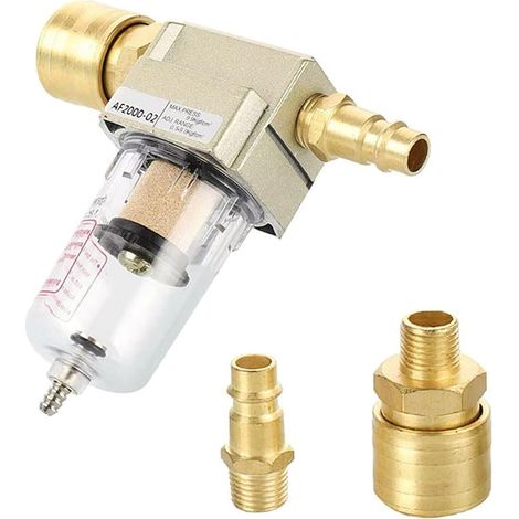 Filtre À Air Comprimé, Cjbin Séparateur Deau À Air Comprimé 1/4, Séparateur D Eau Séparateur D Huile Avec Raccord Rapide Pour Filtre Compresseur