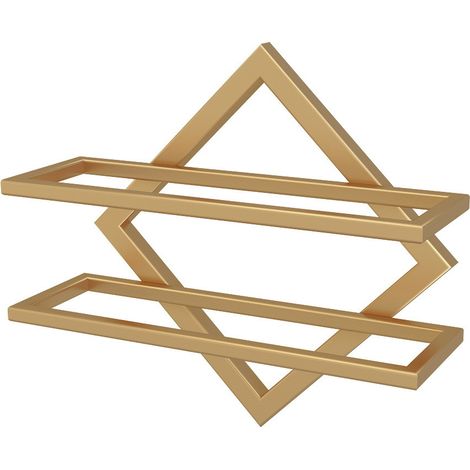Supports Muraux Pour Bouteilles De Vin En Métal, Rganisateur De Casier À Vin Suspendu Pliable Pour 2 Bouteilles D'Alcool, Étagère Murale Casier À Vin Pour Cave De Bar De Cuisine (1, Gold)