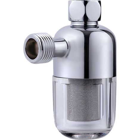 Bravix Filtre De Douche, Filtre À Eau Dure, Filtre Réutilisable Avec Filetage Interne Et Externe De 1/2 Pouce, Filtre Efficacement Les Impuretés Dans L'Eau, Convient Aux Chauffe-eau