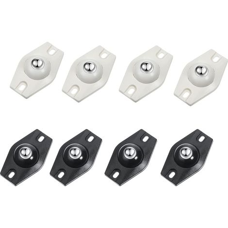 Bravix 8pcs Roulettes Pivotantes Auto-adhésives À 360 Degrés,mini Roulettes Pivotantes En Acier,papier Adaptées À Diverses Boîtes De Rangement,petits Meubles,poubelles