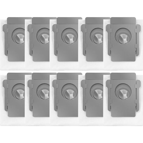 Bravix Lot De 10 Sacs D'Aspirateur Pour Irobot Roomba I7 I7+ I7 Plus S9 S9+ I3 I3+ J7 J7+ E5 E6 E7 Pour Irobot Sacs De Rechange Pour Irobot Roomba I7