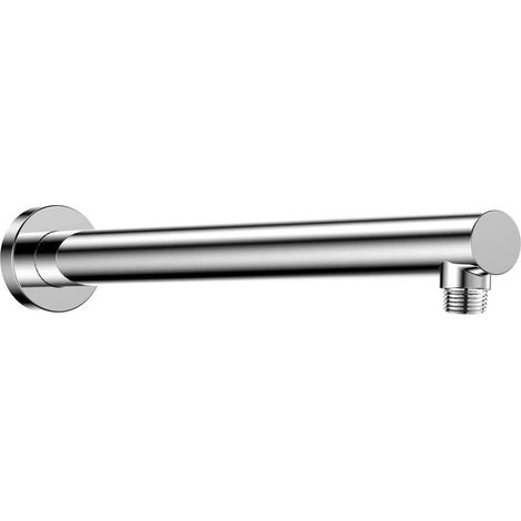 Bravix Bras De Douche,bras De Douche Mural 40 Cm Rallonge Douche Ronde En Acier Inoxydable D'Extension Pour Tete De Douche Pluie,finition Chromée Polie