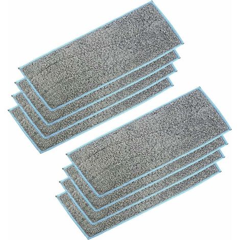 Bravix Pack De 8 Tampons De Vadrouille Humides Lavables Et Réutilisables Pour M6 Robot Mop 270106mm