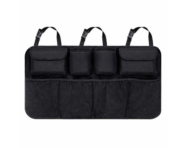 Wozinsky Large Car Organizer for Back Seat Backrest and Trunk - Black