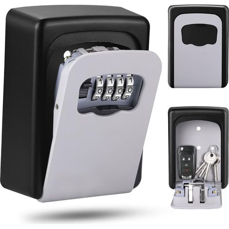 Bravix Boite À Clefs Haute Sécurité De La Police Safe Key Murale À 4 Chiffres Clés Coffre Combination Lock Stocker Les Clés De