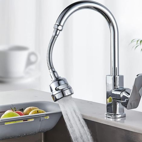 Accessoire De Pulvérisateur De Robinet De Cuisine De Rechange, Aérateur De Robinet Rotatif À 360 Degrés En Acier Inoxydable, Rallonge De Robinet, Booster De Robinet Anti-éclaboussures, Douche À