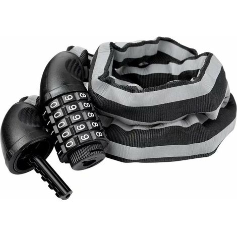 Chaîne Antivol Vélo À Code 90 Cm Pliable,antivol A Combinaison Pour Bicyclette,--