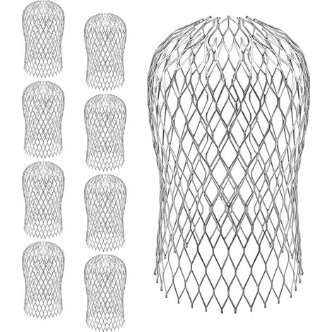 Lot De 8 Crapaudine De Gouttière, Filtres De Gouttière Flexible Et Durable Pour Maison Avant-toit Tuyau De Descente Contre Les Feuilles