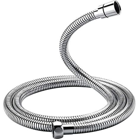 G851-20, Flexible De Douche Universel (g1/2 Po, 2 M), Anti-torsion, Anti-pliage, Acier Inoxydable/chrome