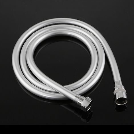 Bravix Flexible De Douche Anti-torsion, Flexible De Douche 2,0 M, Pvc, Gris Argent.