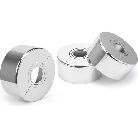 Bravix 3 Pièces Rosace Robinet, Rosace Mitigeur Douche, 3 Tailles En 1, Cache Tuyau Radiateur Convient Pour Diamètre De Utilisé Pour Décoration De Robinets