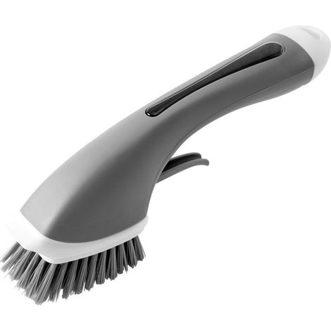Bravix Jardin Brosse De Piscine, Outil De Brosse Perceuse Nettoyage , Drill Brush Pour Surfaces De Salle De Bain, Sol, Baignoire 30x9x10cm Gris