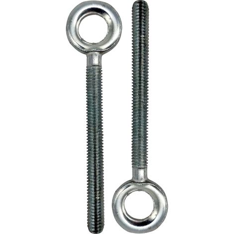 Bravix Industriel Anneaux De Levage Vis À Anneau M8 En Acier Galvanisé M8 X 60 9 Pièces Fixation Et Suspension Entièrement Filetées Convient Pour La Maison, Le Bureau, L'Hôtel Et D'Autres Endroi