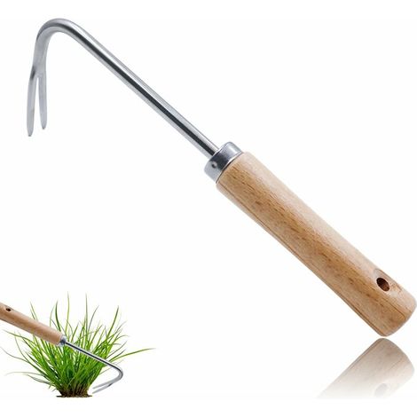 Bravix Desherbeur Manuel Arrache Mauvaise Herbe Jardinage Arrache Pissenlit Outil Pour Desherber Désherbeur Manuel En Acier Inoxydable Avec Manche En Bois Arrache Mauvaise Herbe