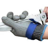Bravix Iso-f Schnittfeste Handschuhe, Schnittfeste Edelstahlhandschuhe Für Küche, Metzgerei, Arbeiten Im Freien (l-24,5)
