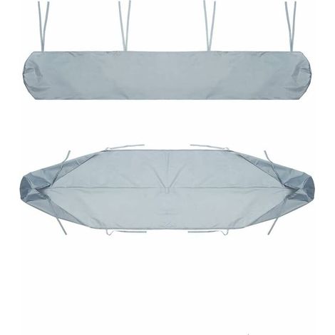 Bravix Housse De Protection Pour Auvent, 2 M Gris Housse De Rangement Pour Auvent Rétractable Manuel Étanche Et Anti-poussière Pour Auvent De Terrasse