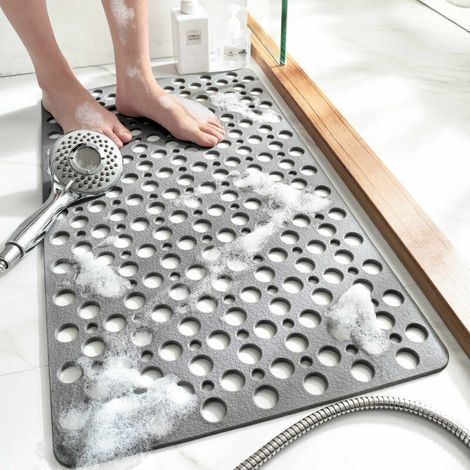 Bravix Tapis De Bain Antidérapant - Imperméable Et Anti-chute - Gris - 7038cm