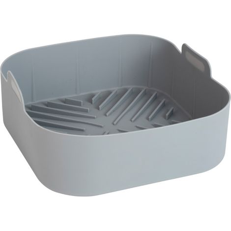 Bravix Moule Pour Friteuse À Air, Silicone, 21 Cm, Gris