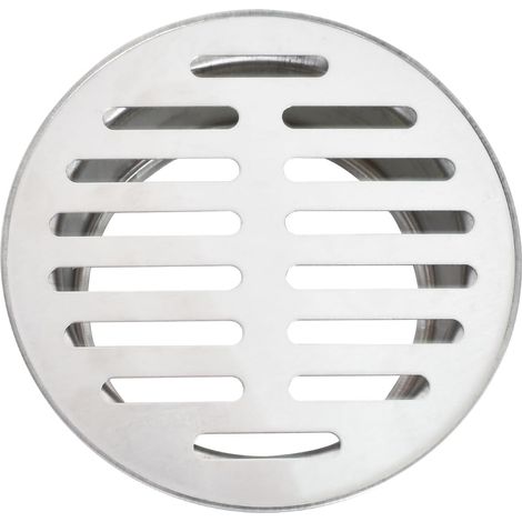 Bravix Siphon De Sol, 110 Flat Mouth Drain De Sol En Acier Inoxydable, Balcon Évier Rond Anti-blocage, Siphon De Sol Amovible Pour Jardin Extérieur Tuyau D'Évacuation Tuyau D'Échappement Toit Utilisat