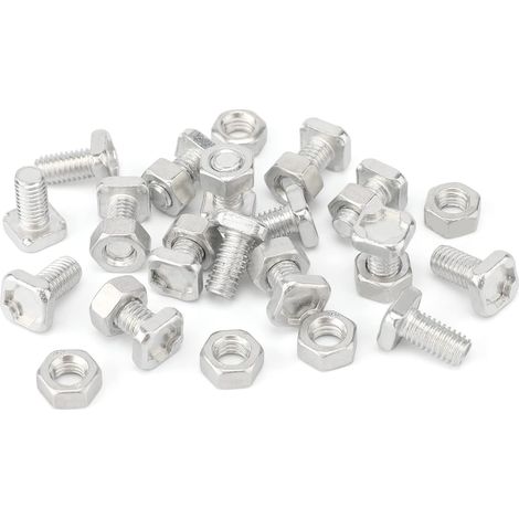 Bravix 50 Pièces Noix De Serre Et Boulons De Serre Pour L'Installation Et La Fixation Serre