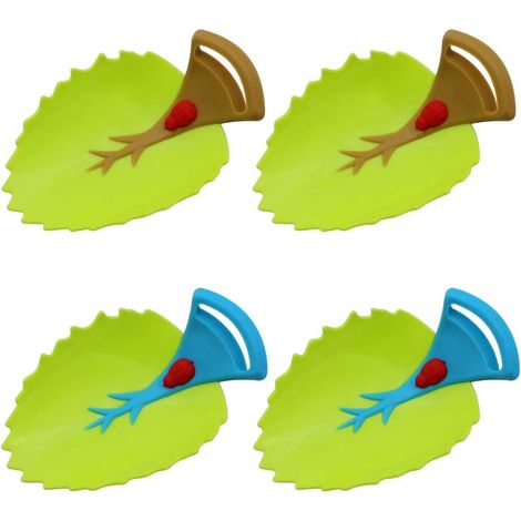 Bravix 4 Pièces Robinet D'Eau Extender Prolongateur Feuilles En Forme De Robinet D'Eau Extender Rallonge Pour Évier Poignée Extender Robinet D'Extension Pour Tout-petits Enfants Se Laver Les Mains