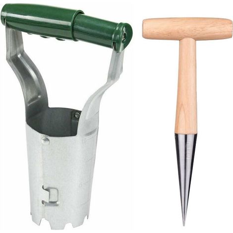 Plantoir À Bulbes ，pots De Fleurs À Bulbes Avec Plantoir, Plantoir Pour Bulbes De Plantation, Ensemble D'Outils De Jardin Pour Planter Des Fleurs Et Semis，lot De 2