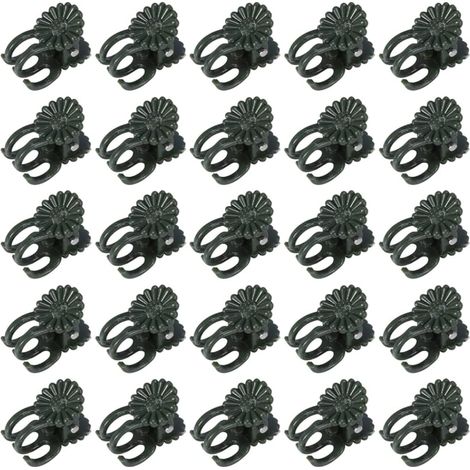 Bravix 60 Pcs Pinces À Orchidées, Pinces À Plantes, Pinces À Vigne, Pinces À Orchidées Pour Plantes Clips De Support De Plantes De Jardin En Plastique Clips De Petites Vignes Vertes Pour Soutenir Les