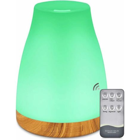 Bravix 300ml Diffuseur D'Huiles Essentielles Diffuseur Aromathérapie Humidificateur Aromatique Ultrasonique, Lumière Led À 7 Couleurs Changeables Modes Réglables