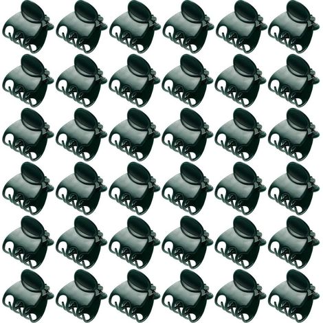 Bravix Lot De 100 Pinces À Orchidées En Plastique Vert Pour Plantes Et Fleurs De Jardin