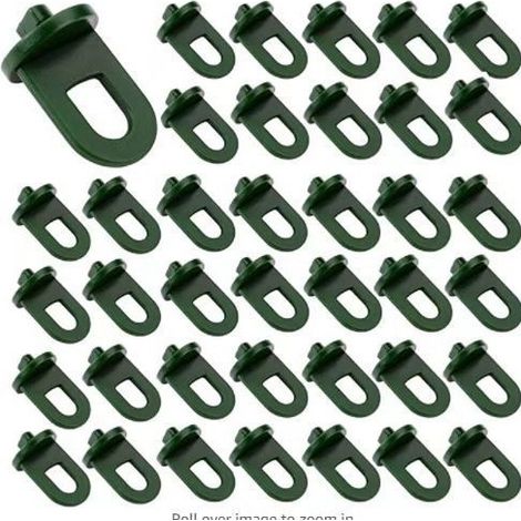 Bravix Lot D 50 Suspensions Pour Serre, Clips À Effet De Serre, Crochet À Effet De Serre, Clips De Serre, Accessoire De Serre, Pour Serre