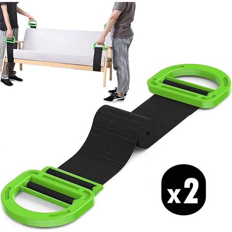 Bravix Sangles De Déménagement Et De Levage Pour Meubles, Boîtes, Matelaonstruction, Sangles De Levage Supportent Des Objets Lourds 1 Paire